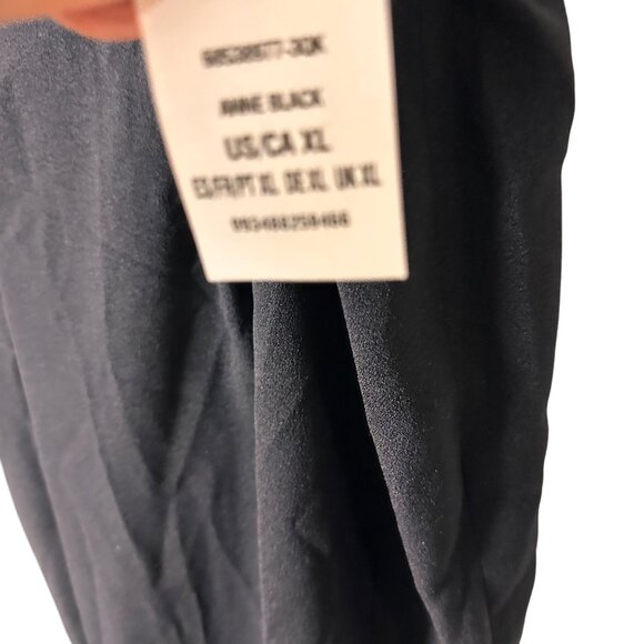 Anne Klein 2XL Womens Dress Black Elastic Waist Pants Polyester Blend - Picture 8 of 14